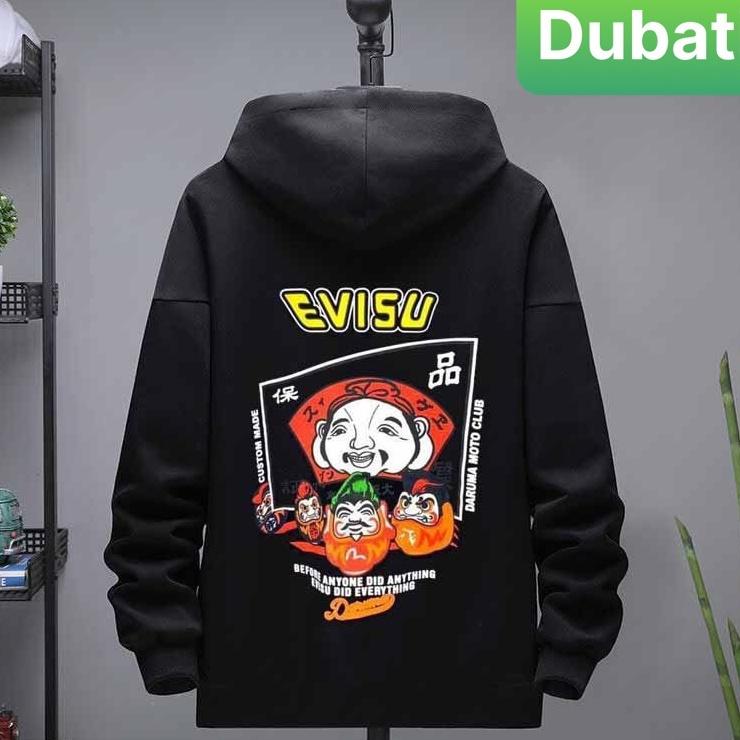 ÁO HOODIE NAM NỮ, ÁO KHOÁC NỈ EVISU FROM RỘNG DÀI TAY HOT TREND 20222 - DUBATI FASHON