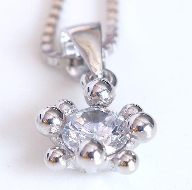 Mặt dây chuyền bạc nữ Diamond Star