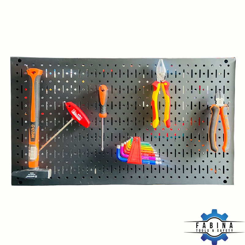 Tấm lưới Pegboard 69x40cm màu đen treo tường đa năng