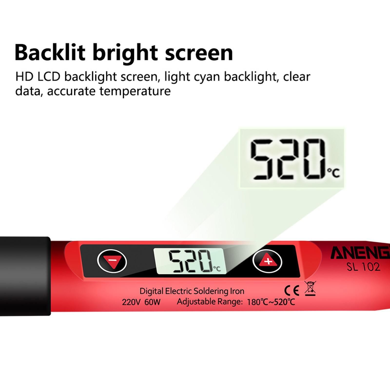 110V Soldering Iron Kit Soldering Display Wire Repairing Tool Set US Plug 12Pcs