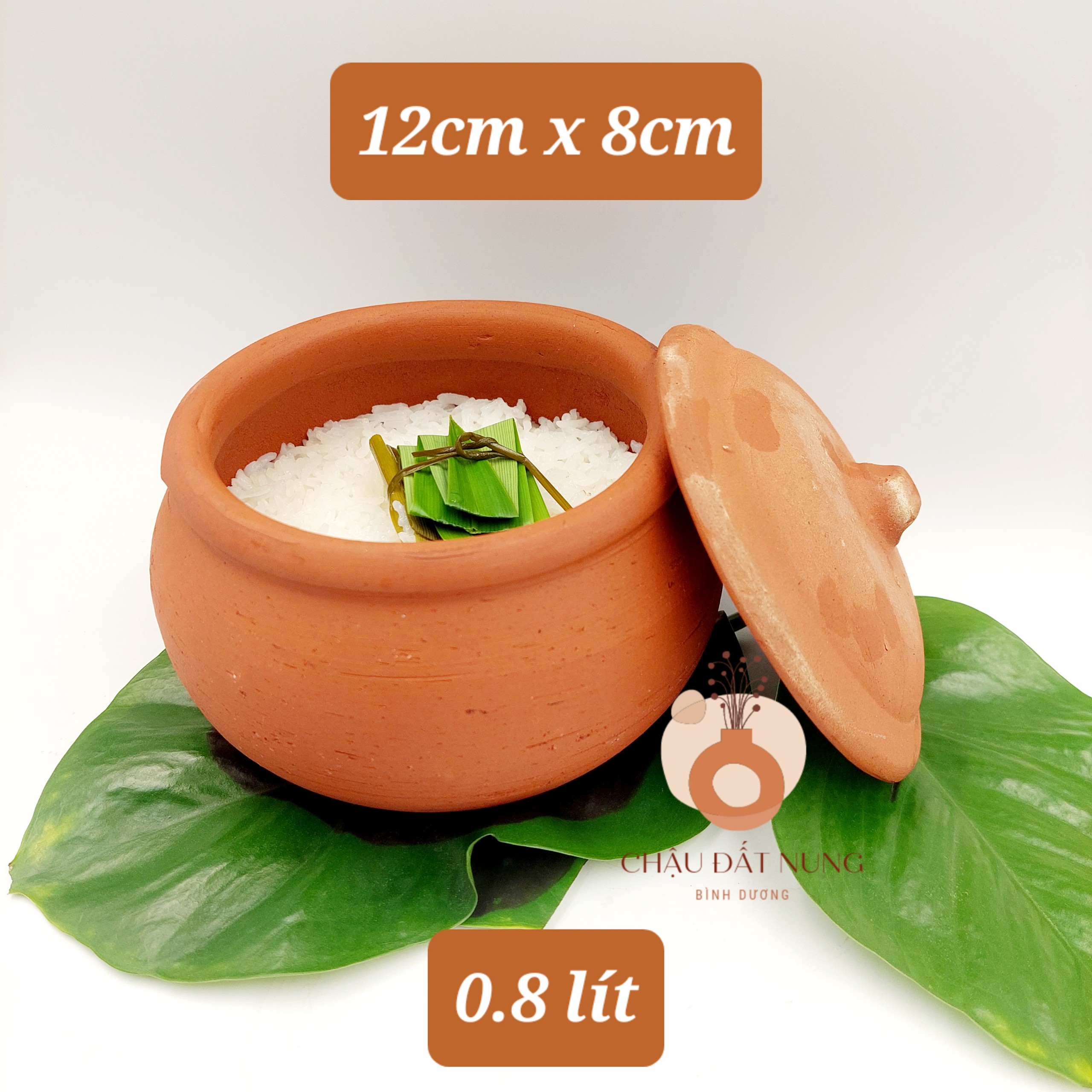 Nồi đất, niêu cơm, niêu đất, cái niêu kích thước 10cm, 11cm, 12cm