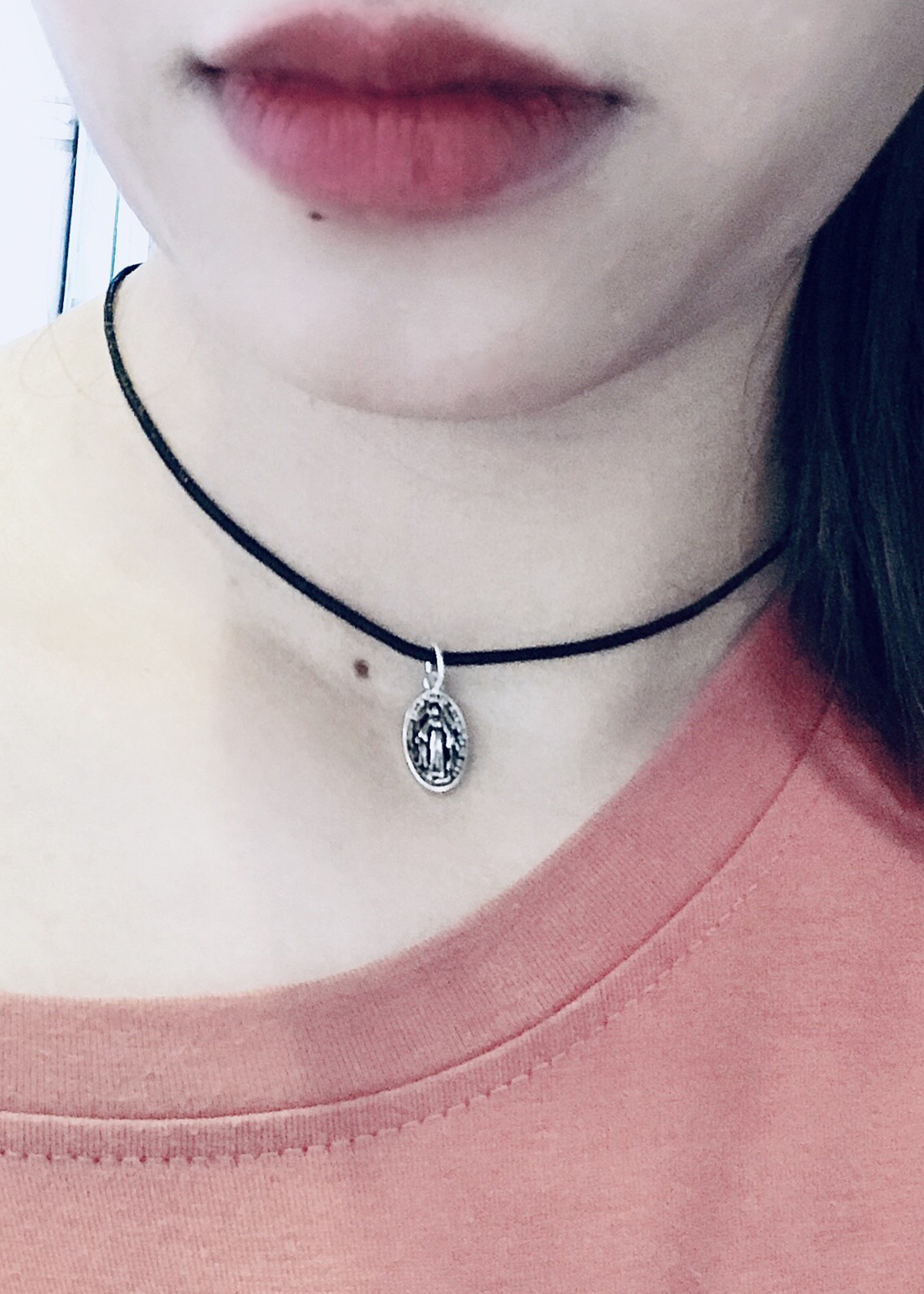 Dây chuyền mặt bạc hình đức mẹ maria - Ngọc Quý Gemstones