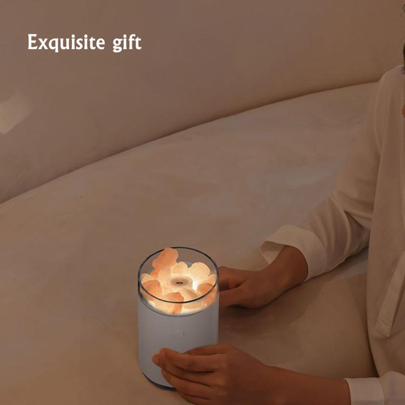 260ML Tinh Thể Đá Máy Tạo Độ Ẩm Không Khí USB Tinh Máy Khuếch Tán Tinh Dầu Siêu Âm Thanh Mát Phun Sương Tạo Đầu Đốt Vape Umidificador Cho Gia Đình