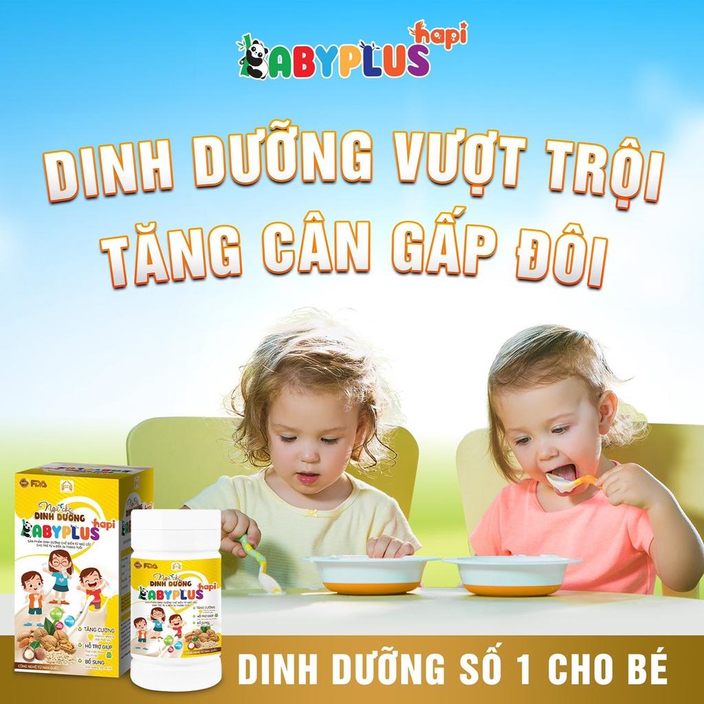 Ngũ Cốc Dinh Dưỡng Babyplus Hapi cung cấp dinh dưỡng cho bé từ 6 tháng trở lên