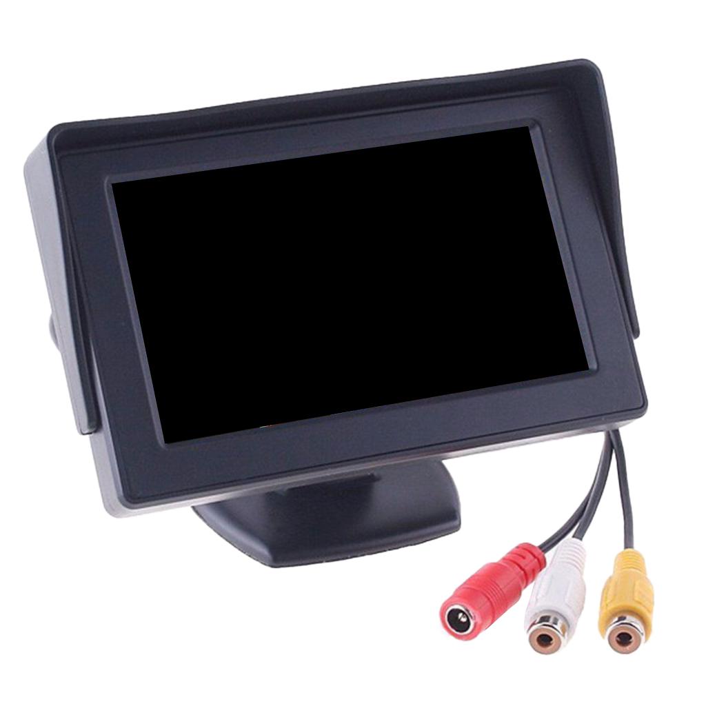 LCD HD 4.3" Car Reverse Rear View Backup Camera Monitor
