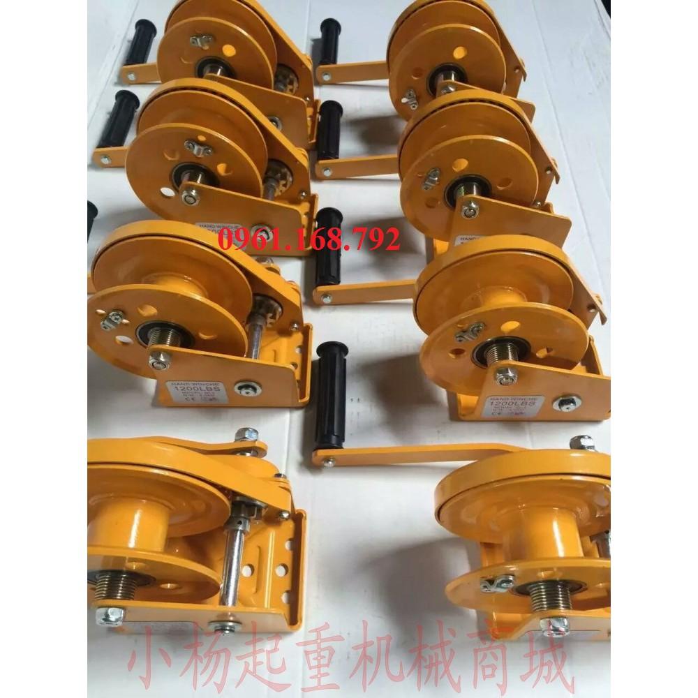 Tời quay tay vàng không cáp 1200LBS - 544kg - tời có cáp
