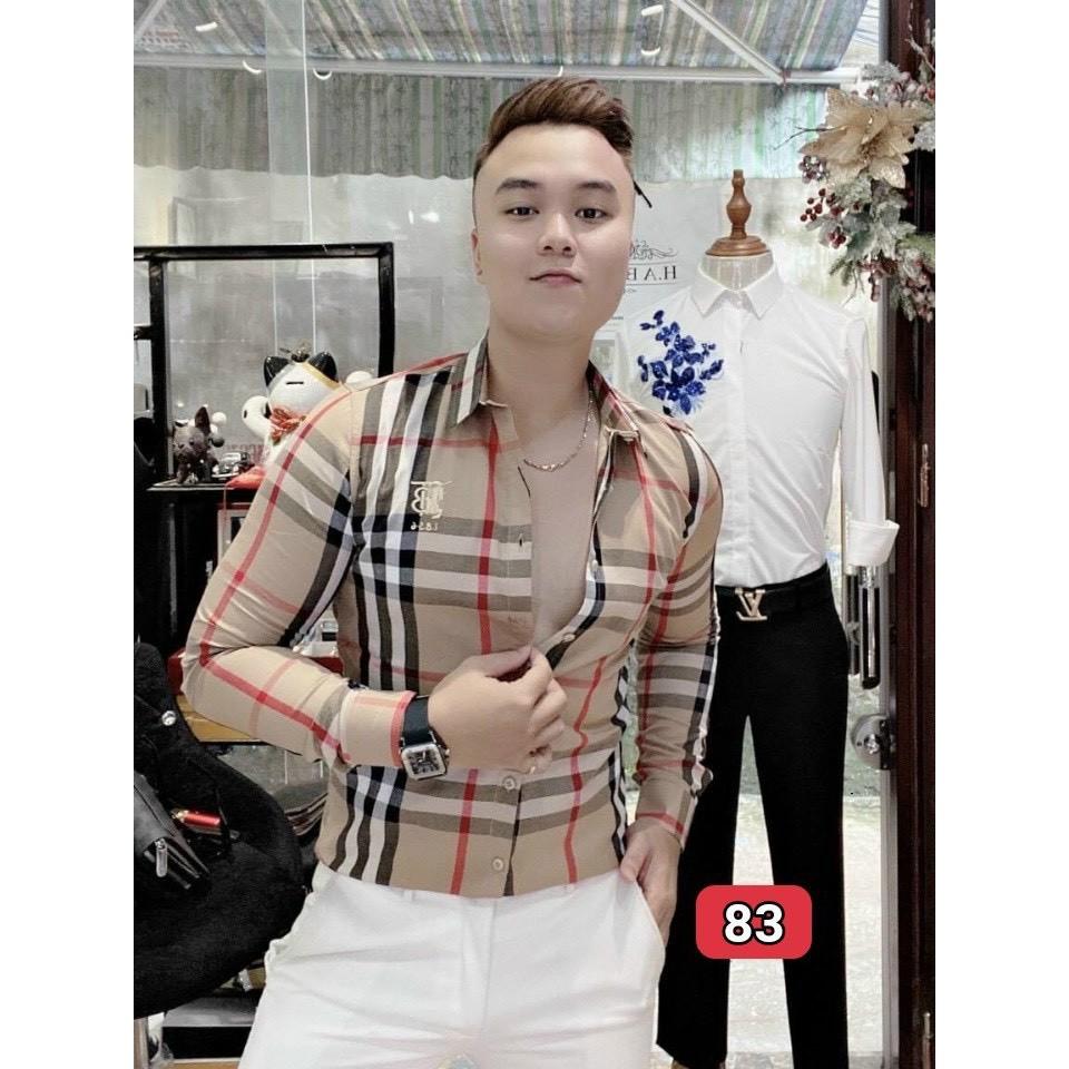 Áo Sơ Mi Nam Tay Dài, Somi Nam Chất Kate Lụa co giãn form body NT151