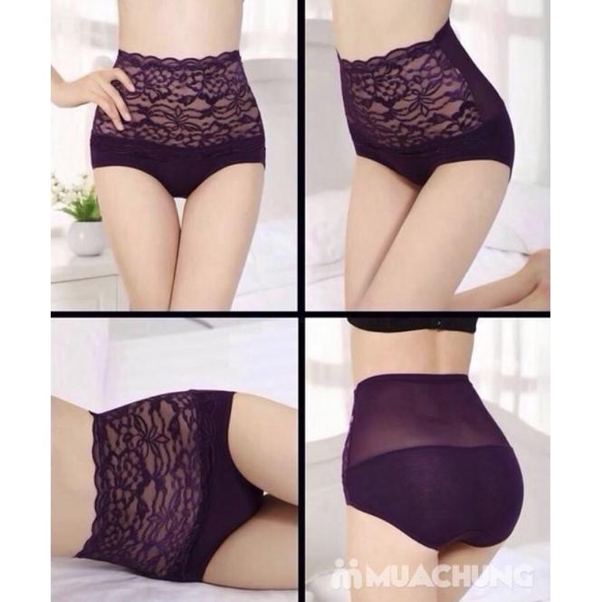 Quần lót gen bụng cotton phốt ren #2015