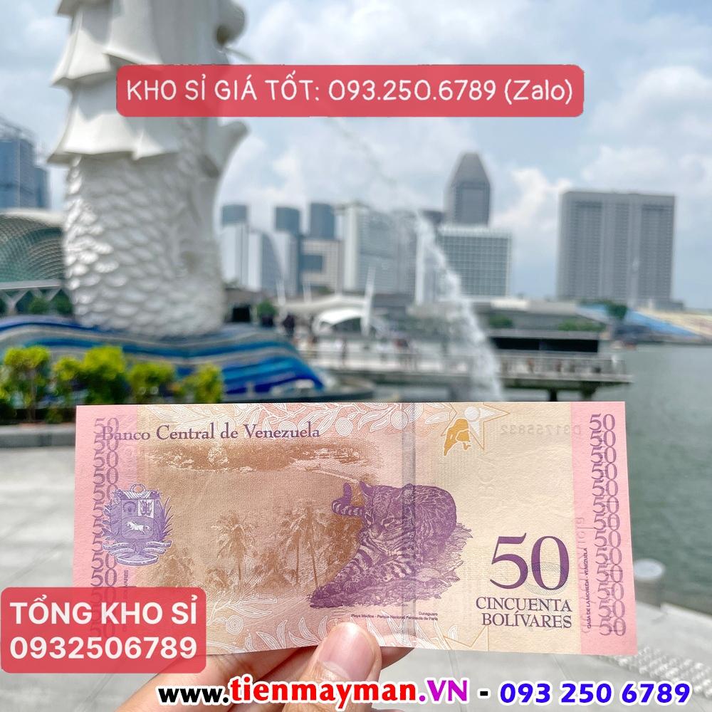 [CÒN HÀNG] Combo 10 Tờ Tiền con Mèo 50 Bolivares Venezuela lưu niệm, tặng bao lì xì