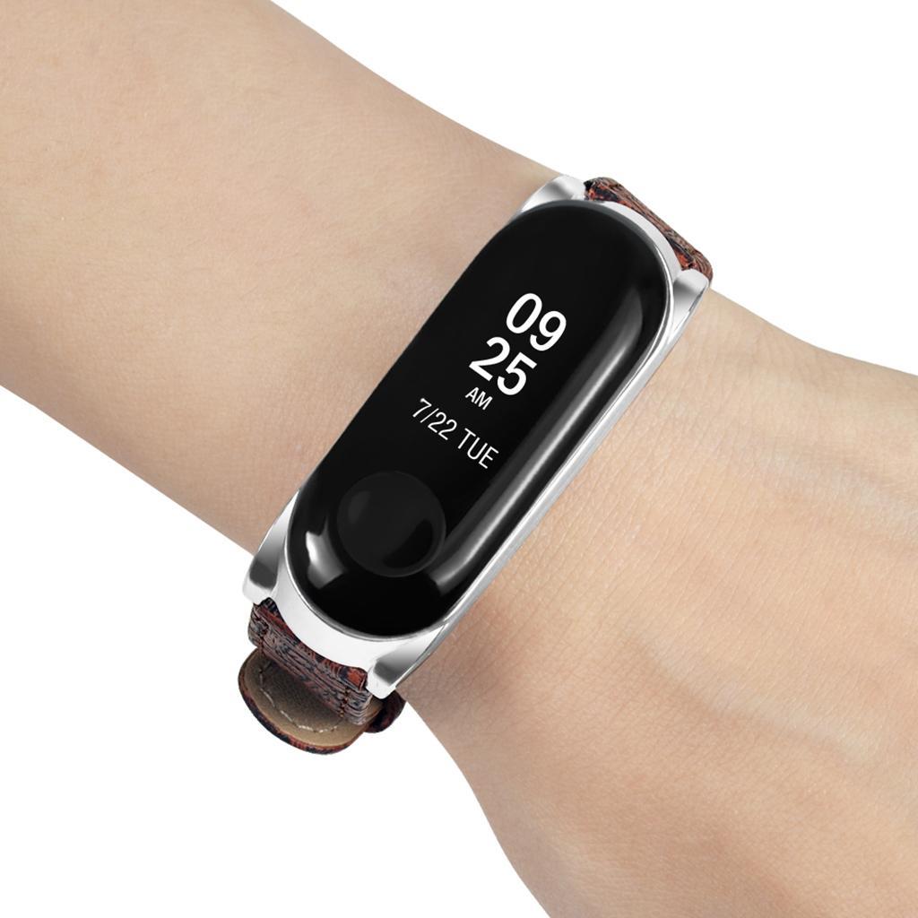 2-4pack Replacement Wrist Strap for Xiaomi Band 3 Fitness Smart Watch silver