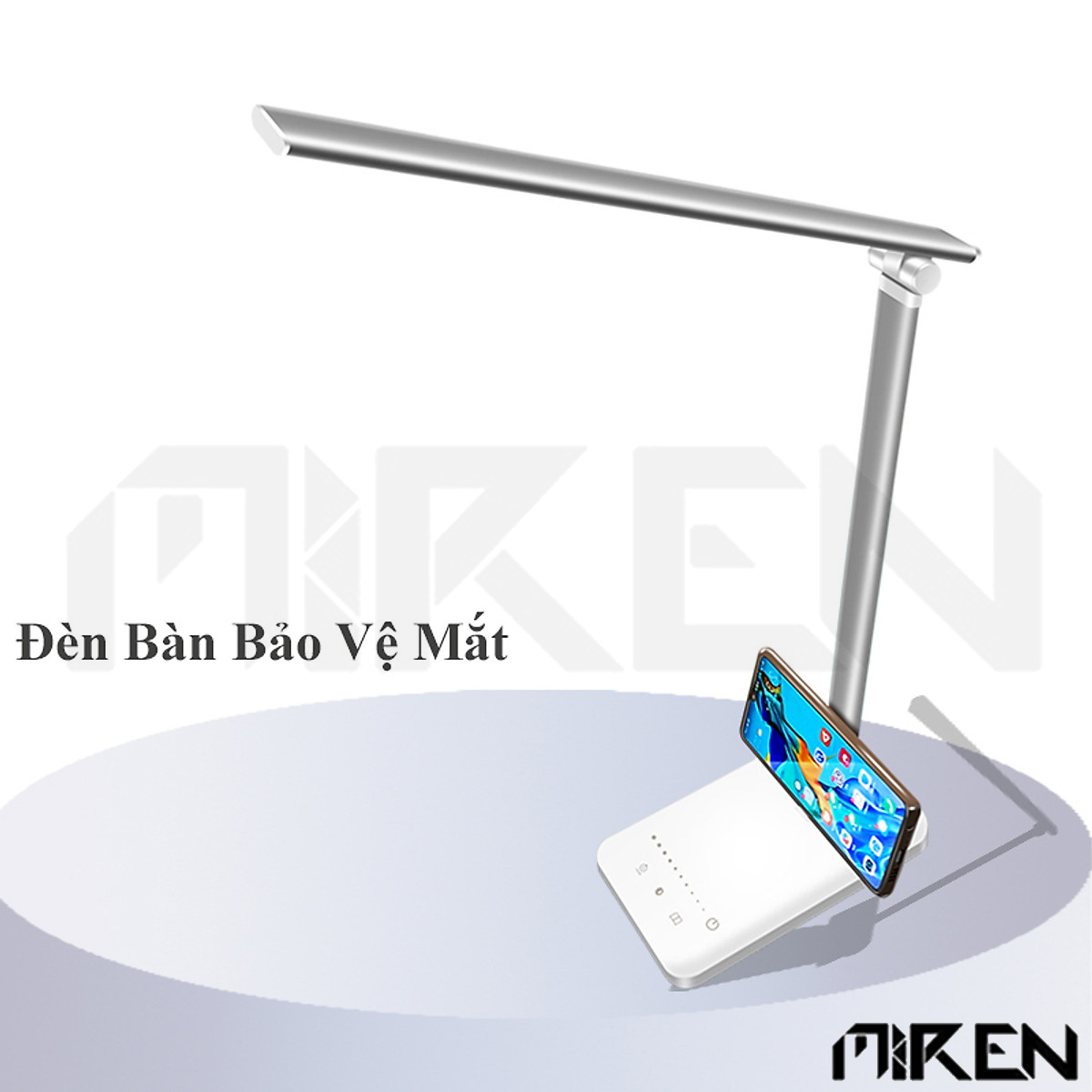 Hình ảnh Đèn Led Bàn Học Đọc Sách Làm Việc - Cảm Ứng Bảo Vệ Mắt - Chống Cận – 5 Cấp Độ Điều Chỉnh - Gập 2 Chỗ Tiện Lợi Cho Học Sinh - Sinh Viên - Văn Phòng