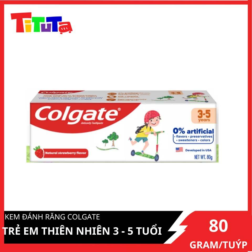 Kem đánh răng Colgate Kid Free From 3-5 80g