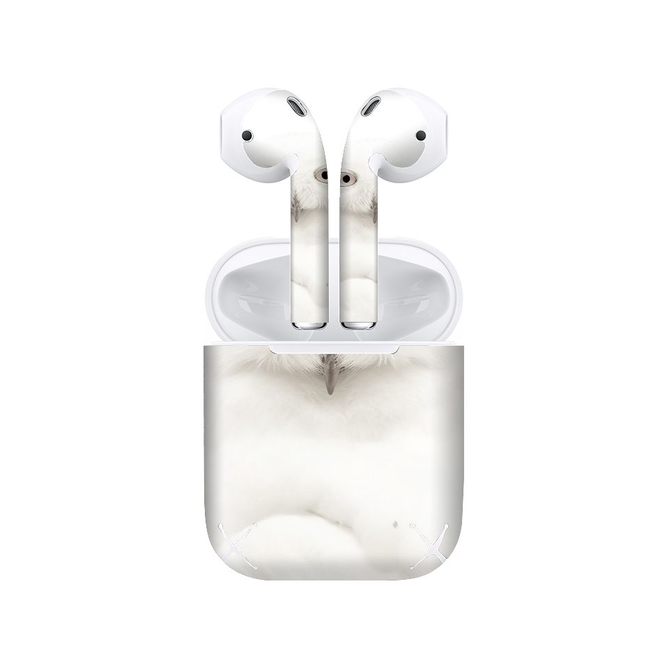 Miếng dán skin chống bẩn cho tai nghe AirPods in hình con vật - dvz018 (bản không dây 1 và 2)