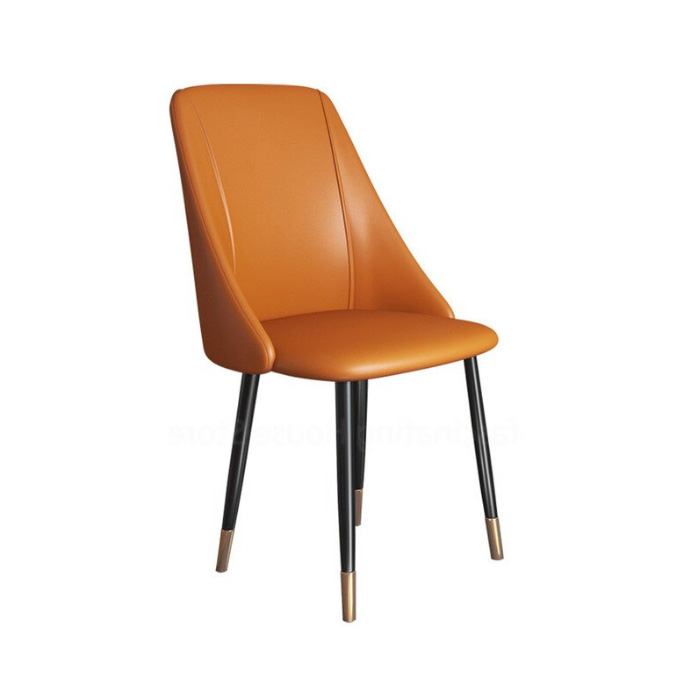 Ghế ăn bọc da  cao cấp LUX 12C-P chân thép sơn tĩnh điện bọc ống đồng đẹp phong cách hiện đại tại HCM