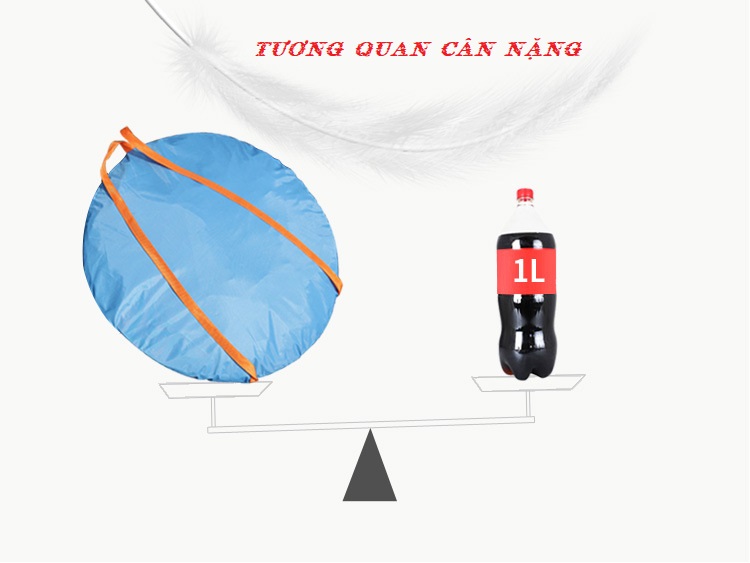 Lều trại du lịch tự bung 1 cửa có lớp màn chống muỗi BS