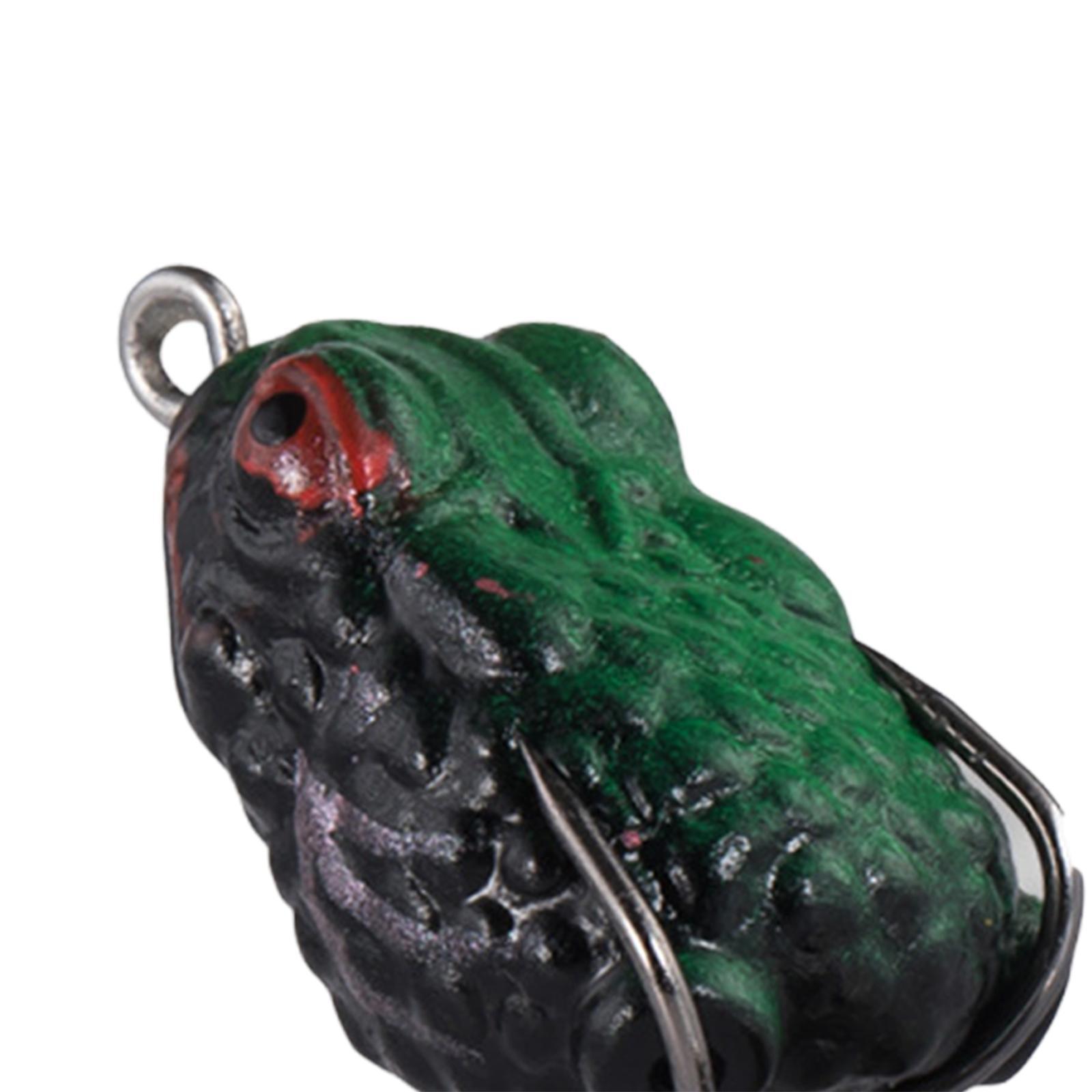 Lure, Frog Lure, Metal Sequin, Silicone Bass Fishing Double Hooks, Fishing Crankbait Lure, Float on Water Lure for Freshwater