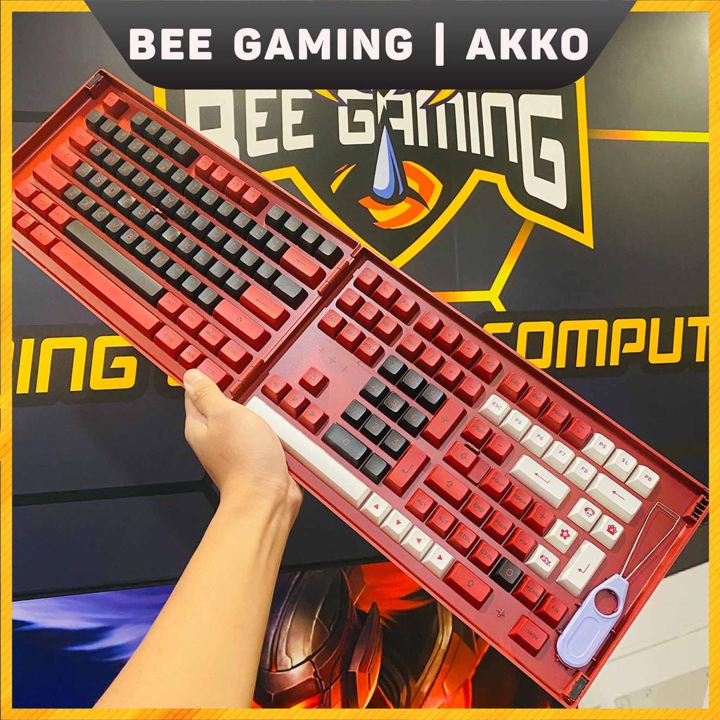 Bộ keycap chính hãng AKKO - Bred (PBT Double Shot / ASA Profile / 158 nút)