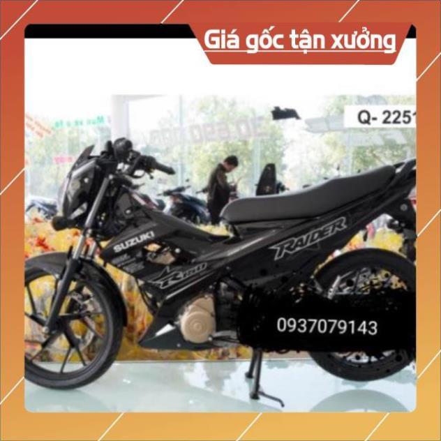 Tem rời Raider xăng cơ ngôi sao dán xe đen