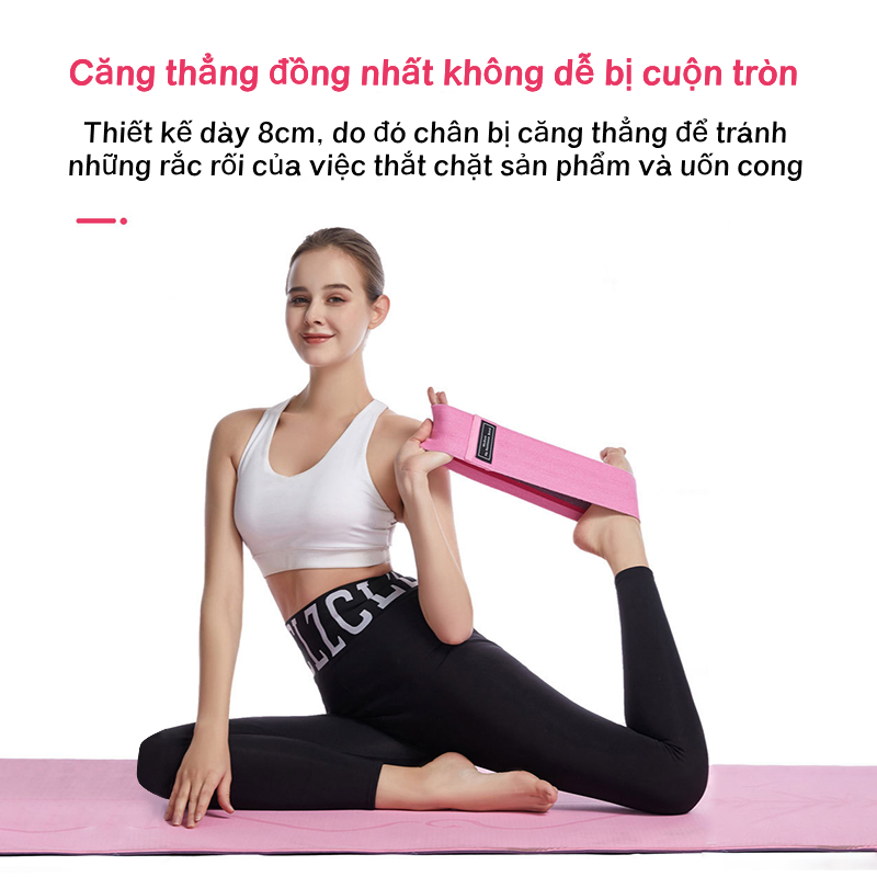 Band Tập Mông,Dây mini Band,Dây kháng lực,Dây Đàn Hồi Kháng Lực, Booty Band Tập Mông Tập Gym - màu xanh lá