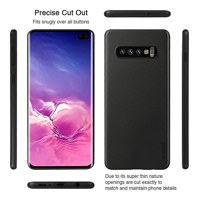 Ốp lưng nhám siêu mỏng 0.3mm cho Samsung Galaxy S10 Plus hiệu Memumi có gờ bảo vệ camera - Hàng chính hãng