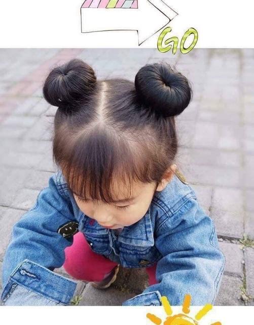 Búi mini siêu đáng yêu cho bé