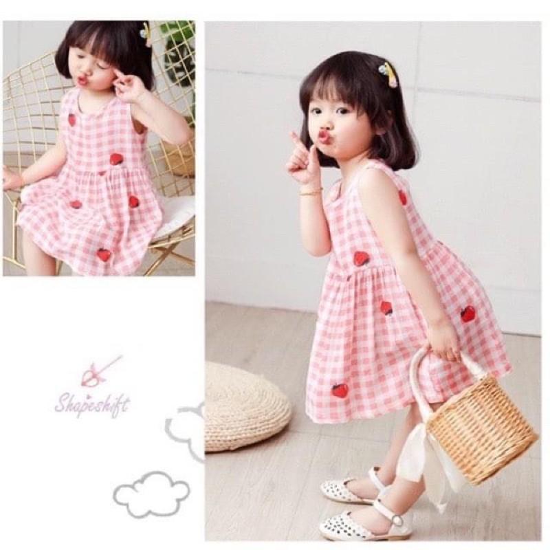 Váy cho bé gái, đầm bé gái lớn công chúa thời trang trẻ em lụa đũi mùa hè hàng QCCC loại đẹp mã HD001