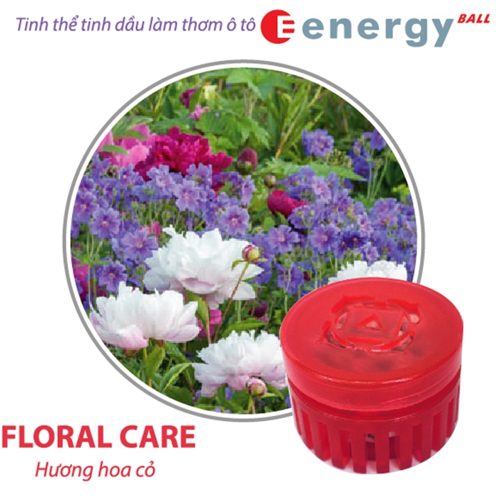 Tinh thể hương khử mùi ô tô Energy Ball hương Hoa Cỏ Floral Care