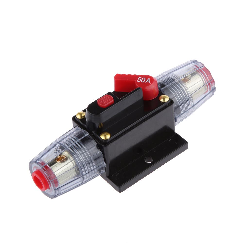 Manual Reset Circuit Breaker 12v/24v Car Auto Boat Audio Fuse Holder
