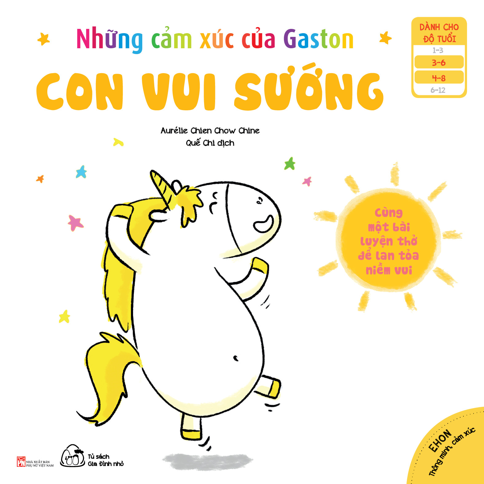 Bộ 06 cuốn Ehon Cảm Xúc: Những Cảm Xúc Của Gaston - Hối Hận + Ghen Tị + Sợ Hãi + Vui Sướng + Tức Giận + Phấn Khích