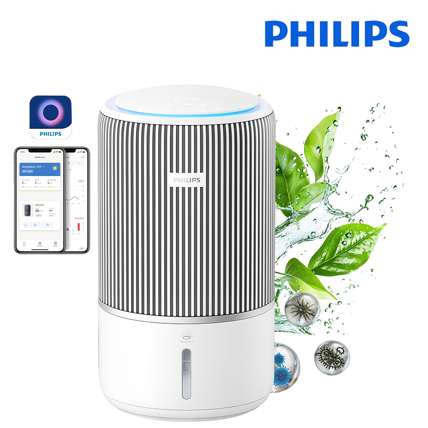 HÀNG CHÍNH HÃNG - Máy lọc không khí kiêm tạo độ ẩm 2 trong 1, công nghệ hiện đại NanoCloud Serial Series 3400. Thương hiệu Hà Lan cao cấp Philips - AC3420