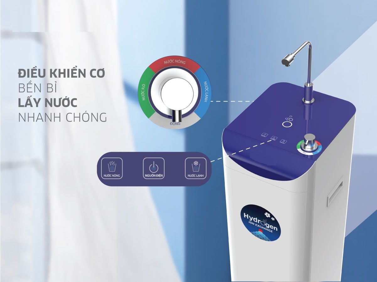 Máy Lọc Nước Hydrogen Slim Nóng Lạnh KG10A7S - Hàng Chính Hãng