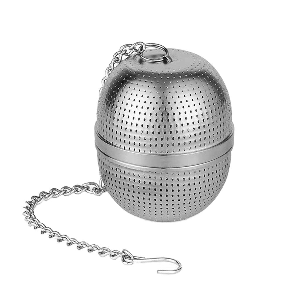 Premium 304 Stainless Steel Tea Filters Mesh Tea Infuser Tea Ball Filter Net Hanging for Mug Cups Teapots Kettle Long Chain Sealed Thread Connection