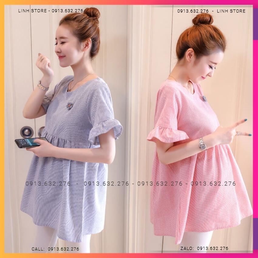 Áo Bầu Hàn Quốc, Áo Bầu Đẹp, Áo Bầu Babydoll giấu bụng