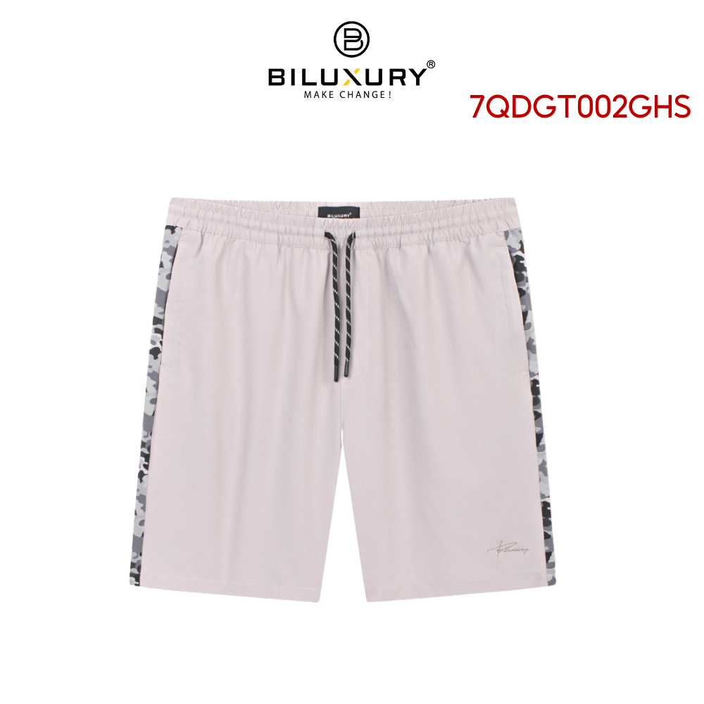 Quần Đùi Short Nam Thể Thao 7QDGH002 Biluxury Vải Gió Mỏng Mát Không Bai Gião Co Xù Có Túi Trước Sau