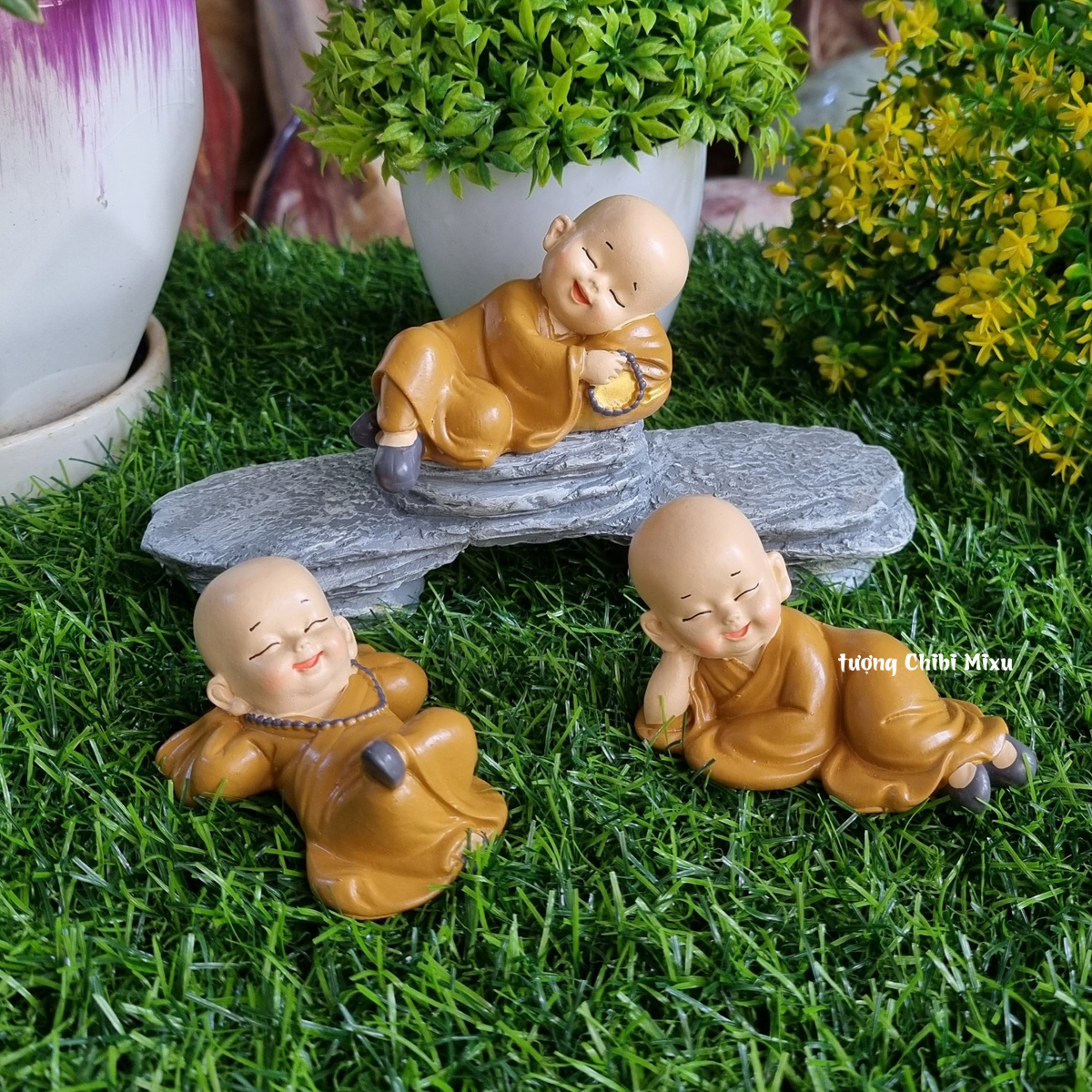 Bộ 03 chú áo nâu mẫu nằm size nhí siêu dễ thương