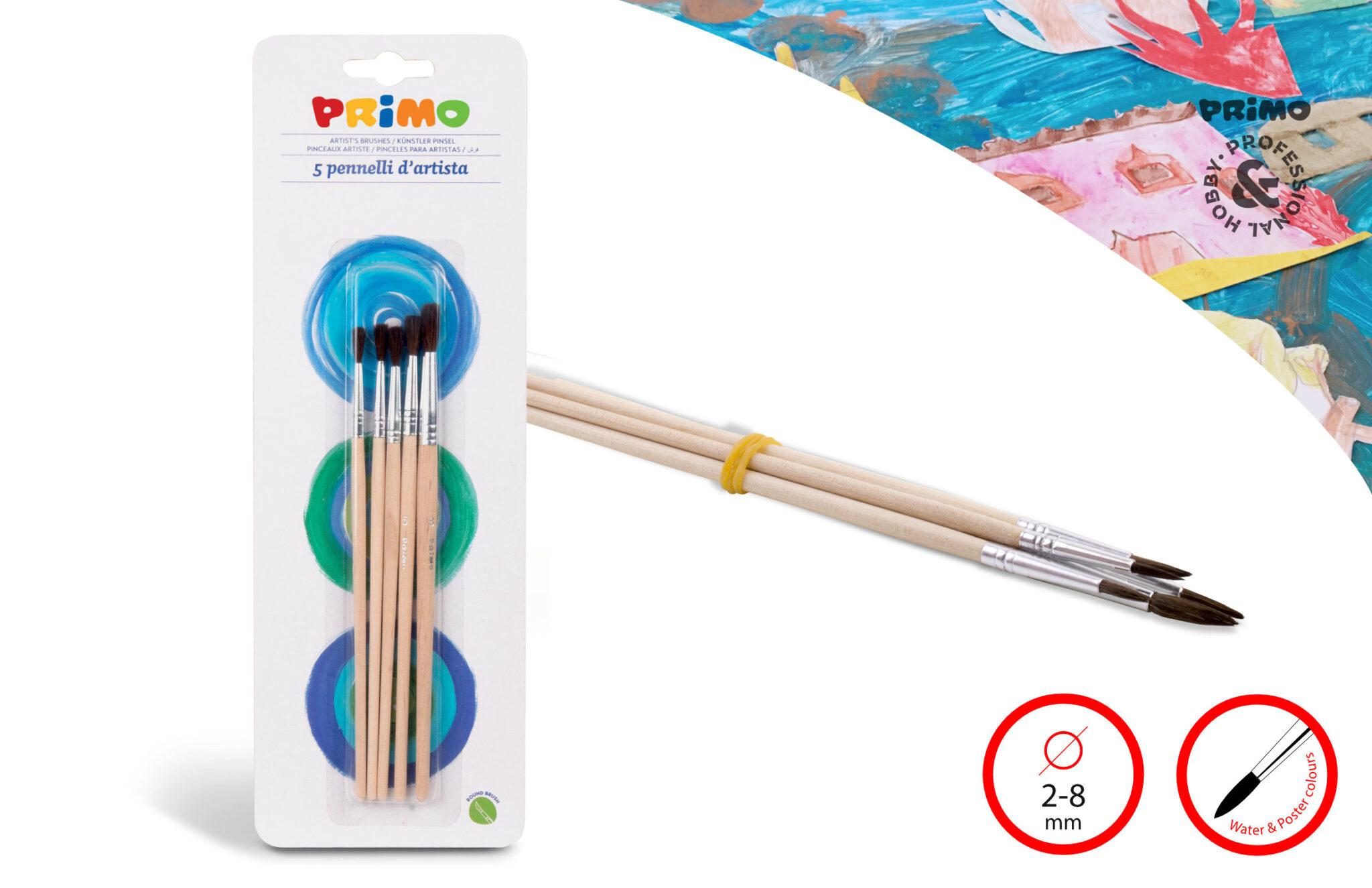 Vỉ 5 Cọ Lông Tơ - PRIMO 1240BPT