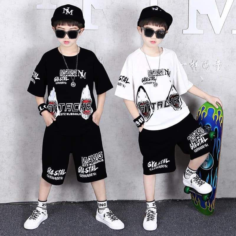 Bộ Cotton Bé Trai Bộ Thun Cộc tay Bé Trai Size Đại