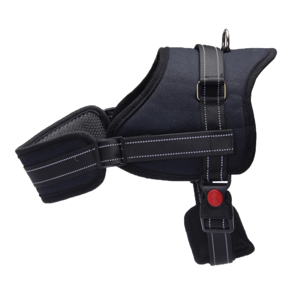 Explosion-proof Dog Puppy Harness Soft Adjustable Reflective Vest White