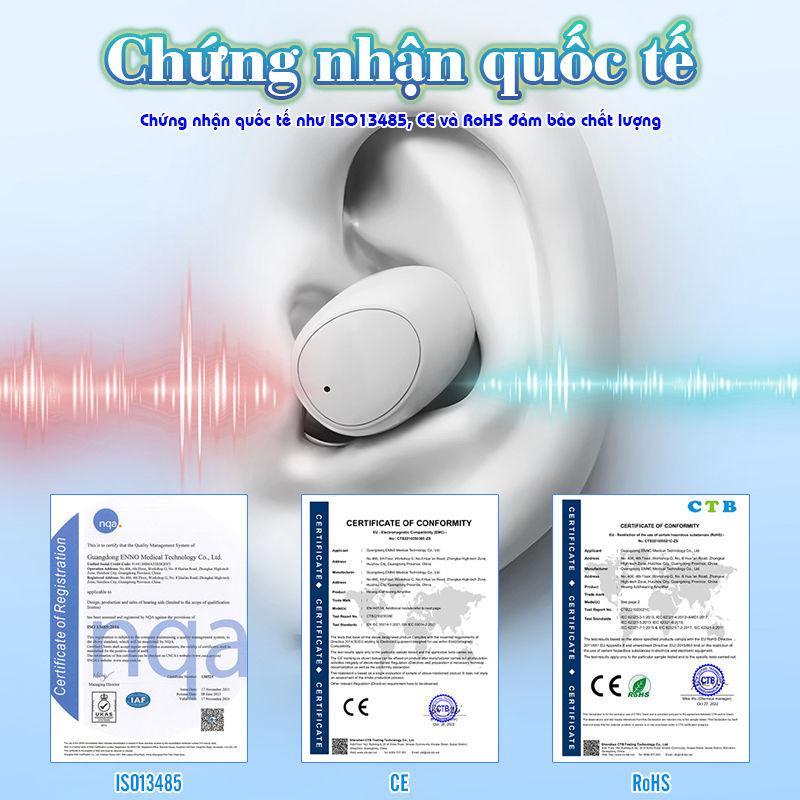 Máy trợ thính không dây Funmic EN-IA001A - Loai 1 bên tai