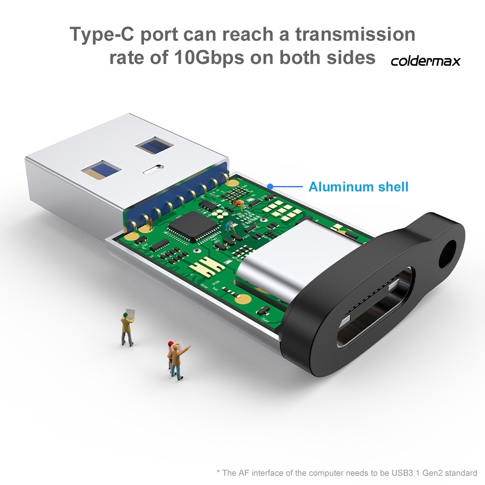 Đầu chuyển USB 3.0 sang Type C (âm) - Hàng chính hãng