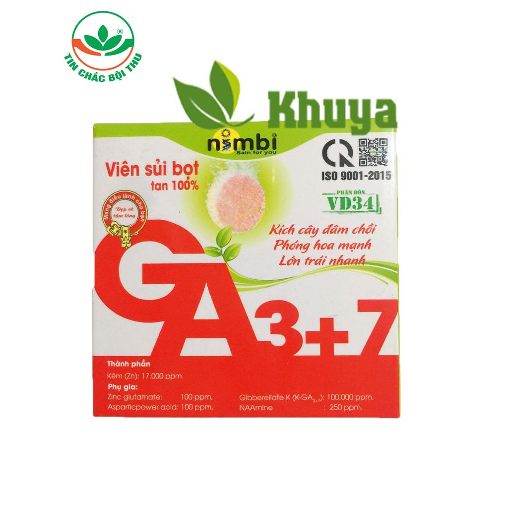 Viên sủi Ga3+7 hoăc Ga4+7 viên 5gr Lớn trái Kích chồi Vọt hoa