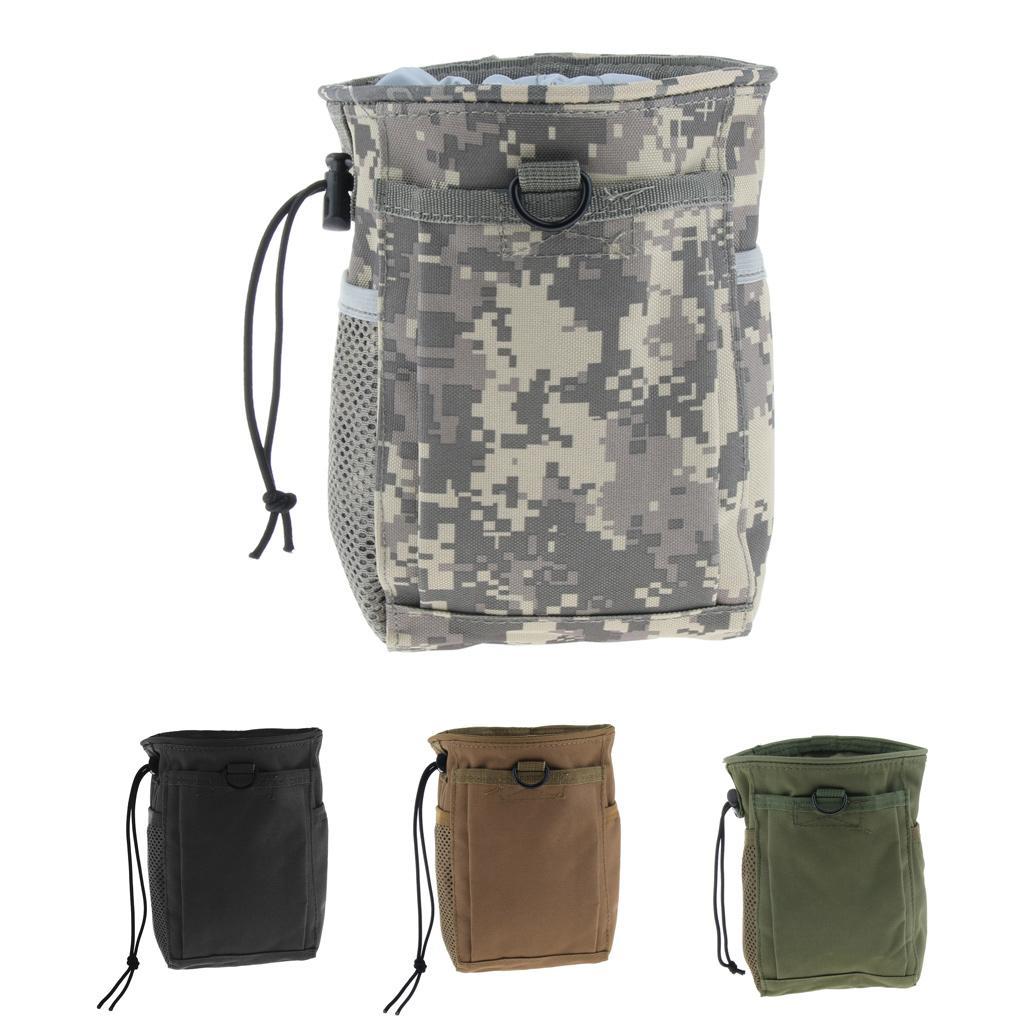Drawstring Camping Bag Outdoor Recycling Organizer Storage Pouch Black