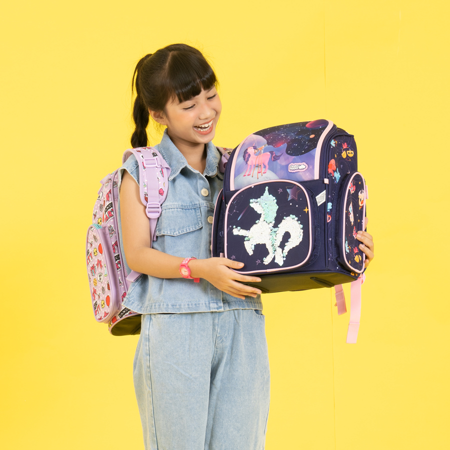 Ba Lô CLEVER HIPPO Fancy - Kì Lân Ngân Hà Tím BU1216/PURPLE