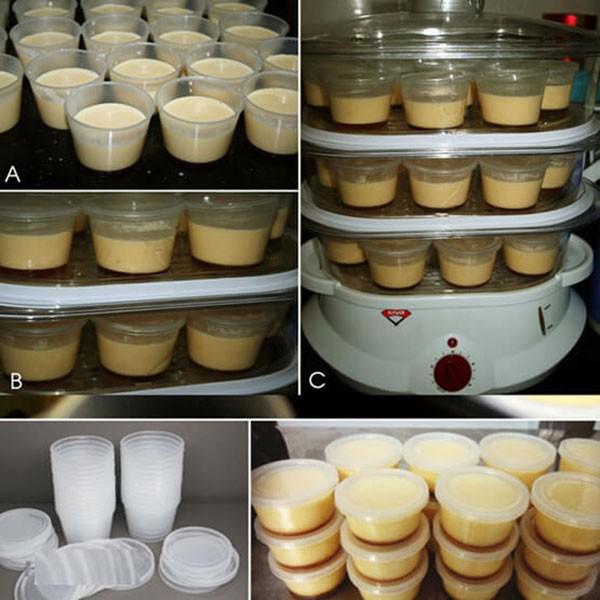 Bộ 10 Khuôn Làm Bánh Flan Rau Câu Sữa Chua Vĩnh Trường
