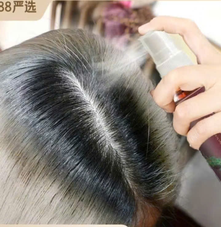 Chai xịt đen từ sâu bên trong giúp tóc mọc đen từ chân tóc không phải thuốc nhuộm