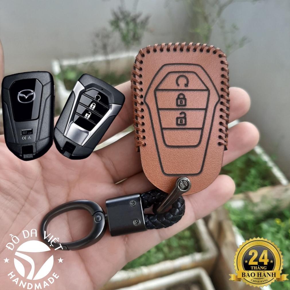 Bao da chìa khoá Mazda BT50, BT-50 all new 2021 2023 da thật bảo hành 2 năm