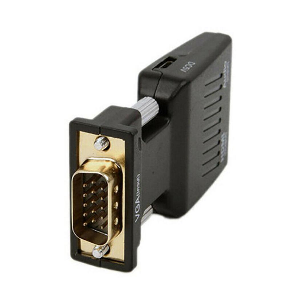 HDMI to VGA Adapter Converter with Audio Support 1080P Signal Output