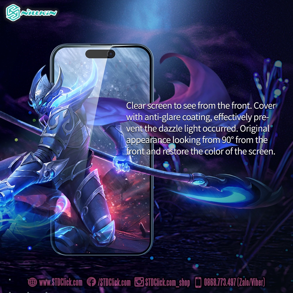 KÍNH CƯỜNG LỰC DÀNH CHO ĐIỆN THOẠI IPHONE 14 PRO MAX NILLKIN GUARDIAN CHỐNG NHÌN TRỘM