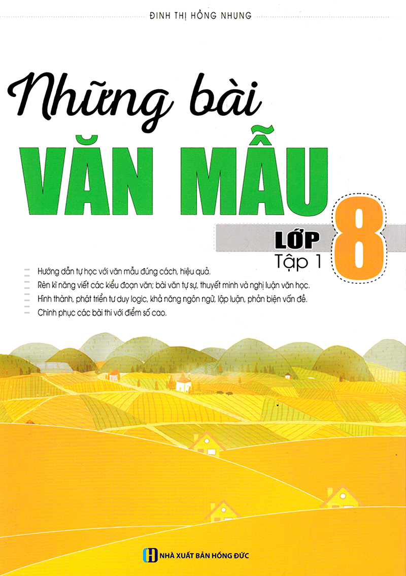 Combo Trọn Bộ 2 Cuốn Những Bài Văn Mẫu Lớp 8  tặng kèm bookmark