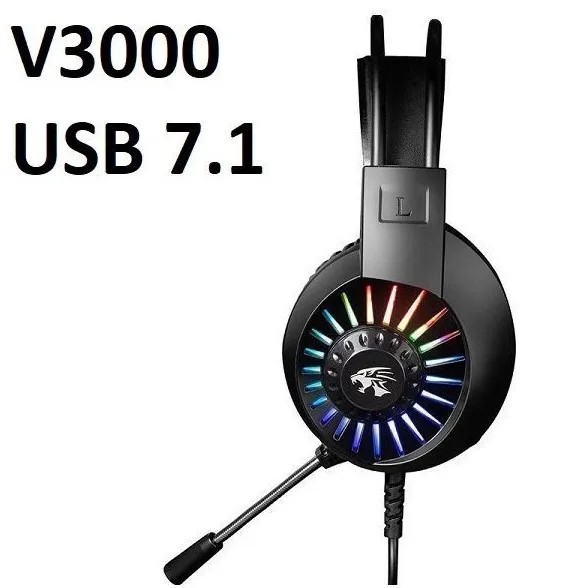 Tai nghe chuyên Game V3000 Led cầu vòng jack 7.1 + USB